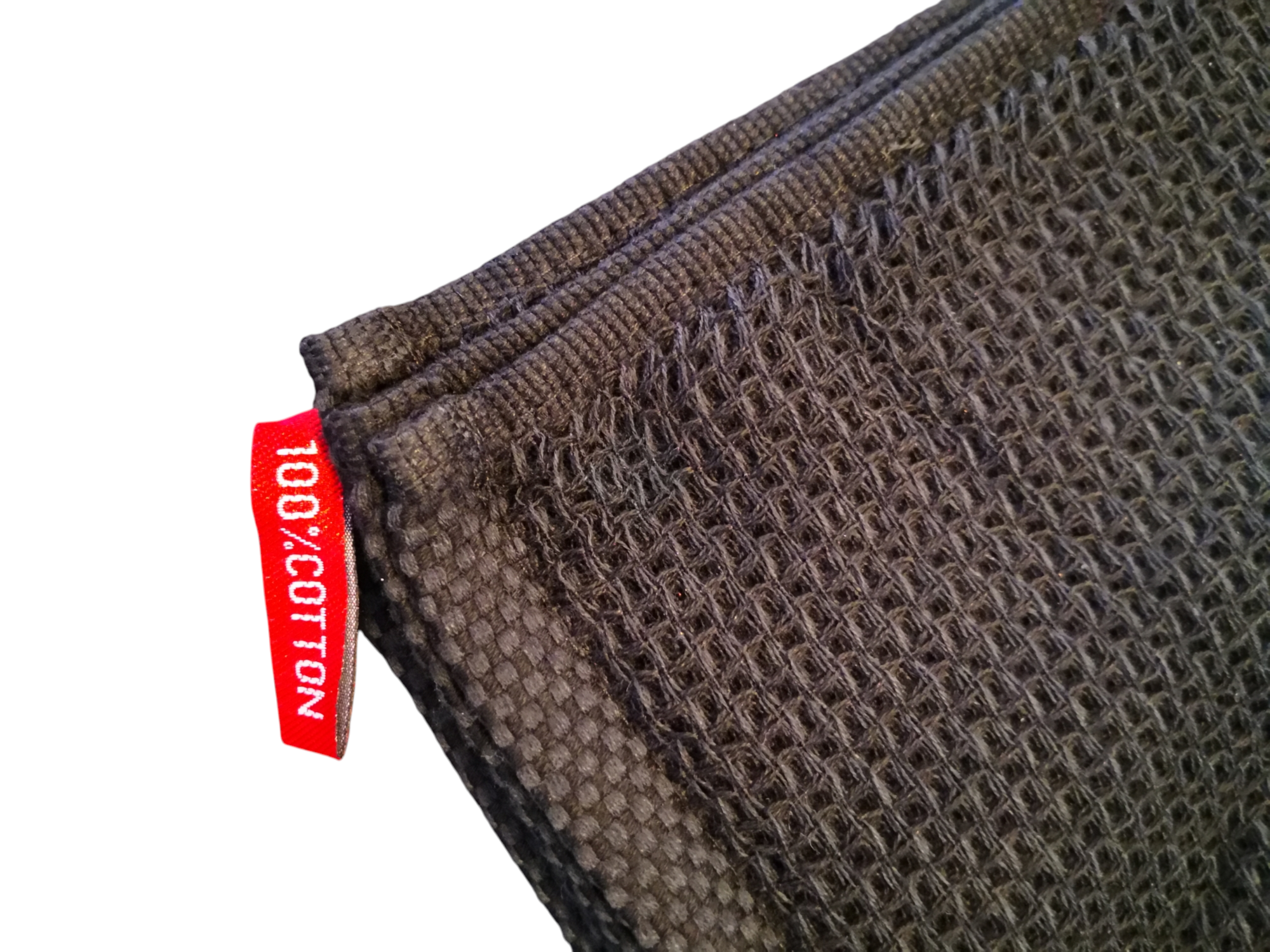 Saugfähige Baumwolle-Putztücher 30 cm x 30 cm in Schwarz