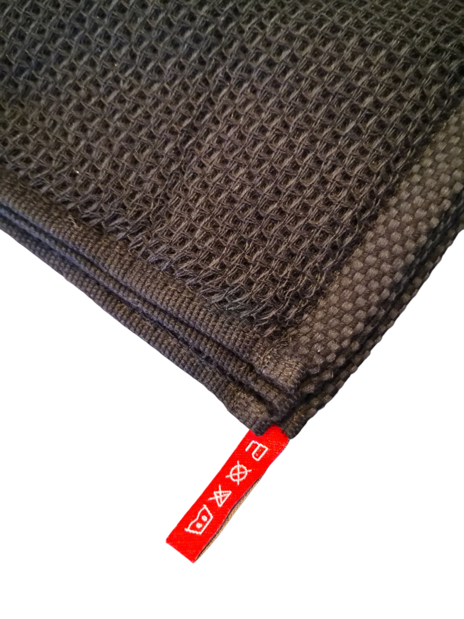 Saugfähige Baumwolle-Putztücher 30 cm x 30 cm in Schwarz