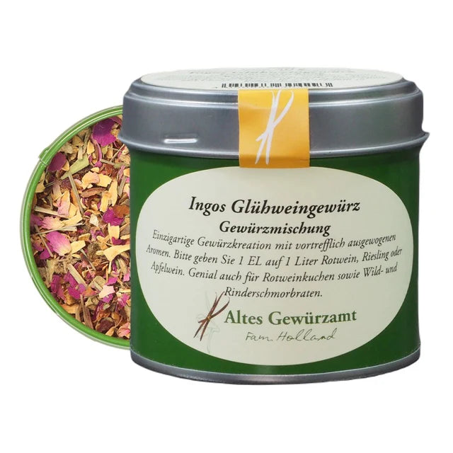 Glühweingewürz mit Rosenblätter