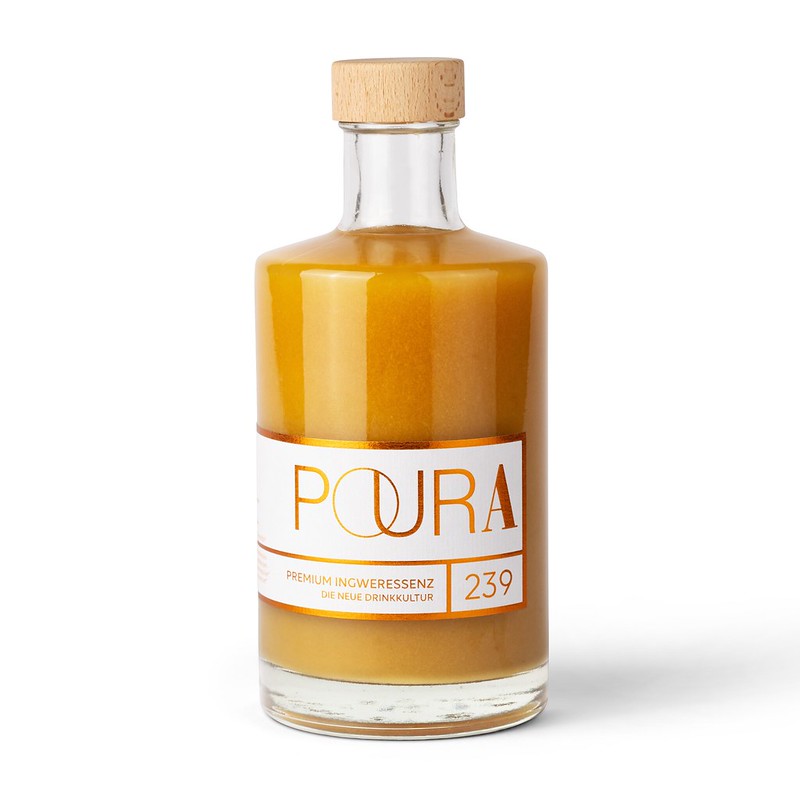 Poura Ingwer Essenz 495ml & 195ml – Pure Ingwerpower für mehr Energie und Frische