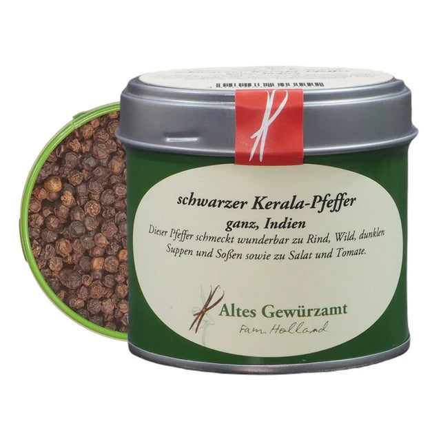 Altes Gewürzamt Schwarzer Kerala Pfeffer – 70 g