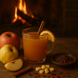 Weihnachtsfest Rezept -🍎Annas Apfel-Quitten-Punsch mit Rosen-Glühweingewürz