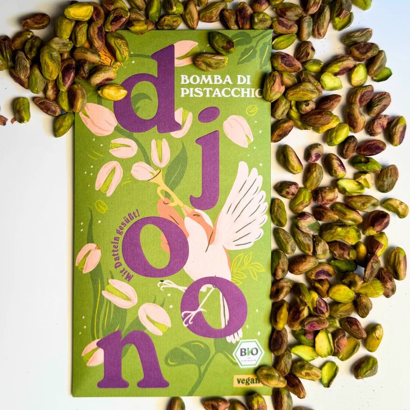 Bio Dattelschokolade - Bomba di Pistacchio 🧡
