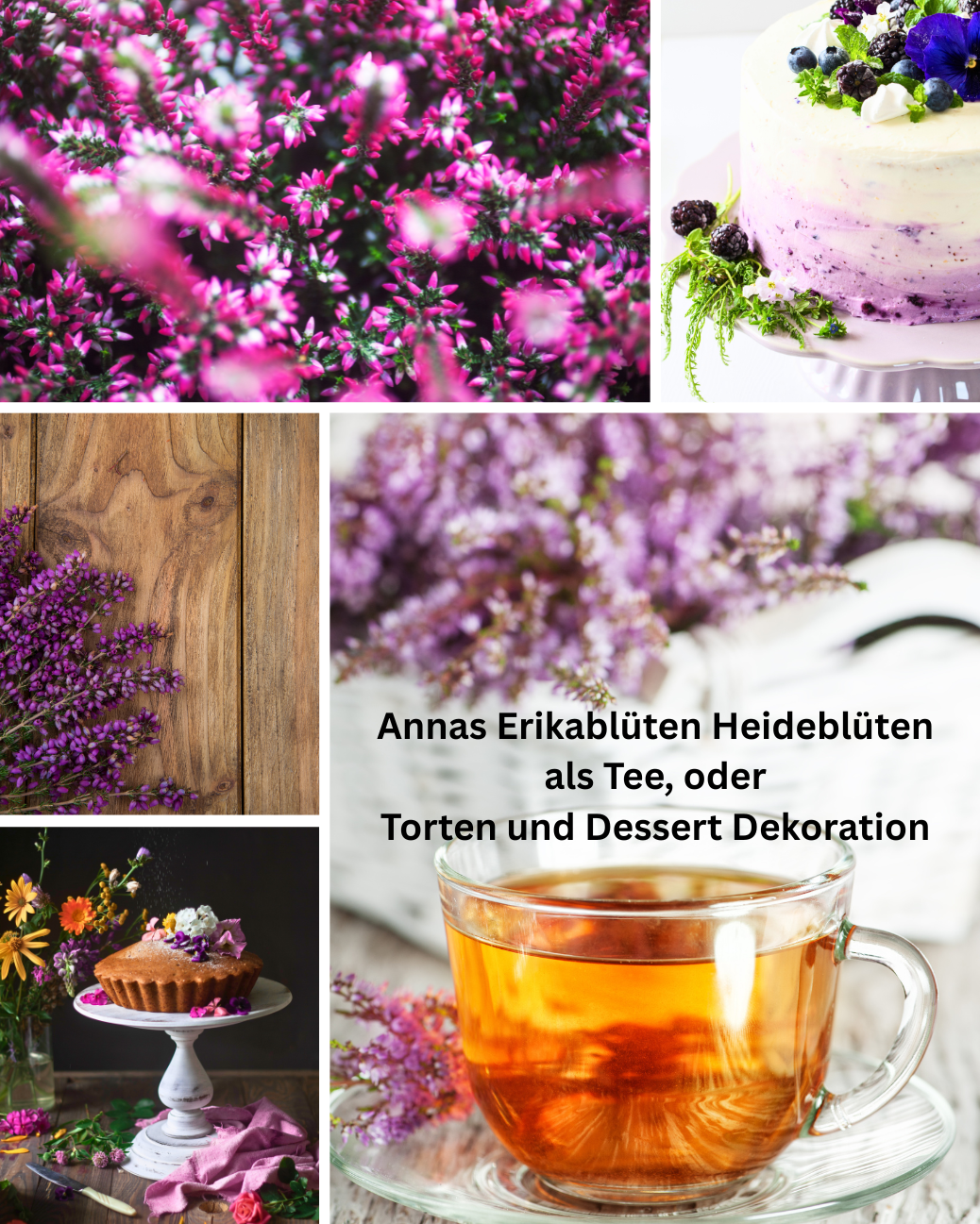 Erikablüten Heideblüten aus biologischem Anbau – 70g Beutel