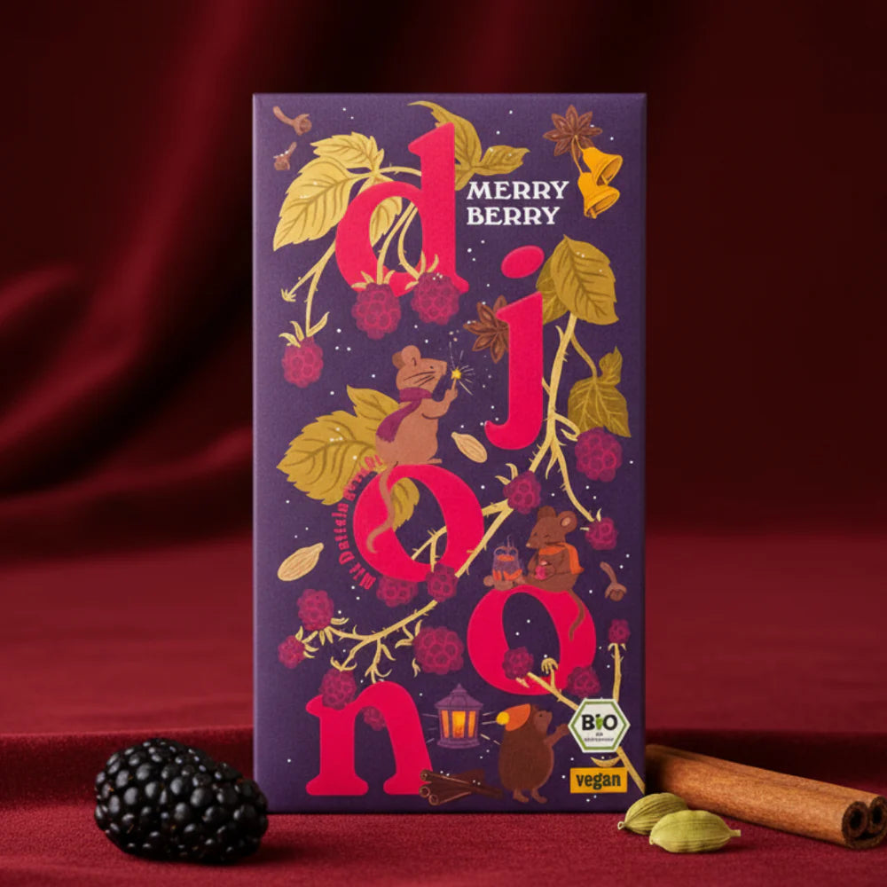 Bio Dattelschokolade: Merry Berry von Djoon