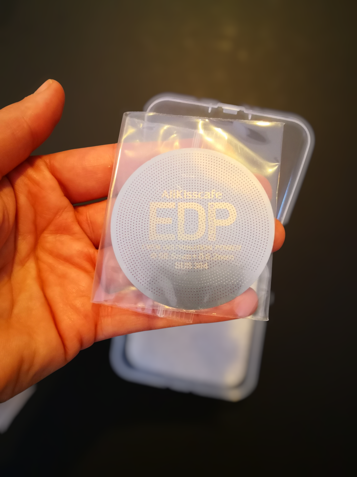 Edelstahl Espresso Sieb für bessere Extraktion - Wiederverwendbar, 58.5mm - Perfektes Barista-Werkzeug & Kaffeezubehör