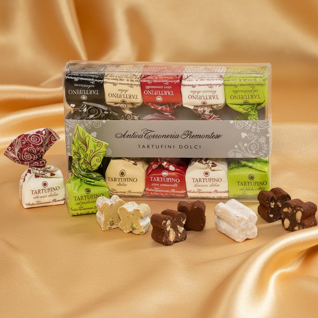 Antica Torroneria Piemontese Tartufini Dolci Misti (mini) – 10 Stück gemischte Schokoladentrüffel von Antica Torroneria Piemontese