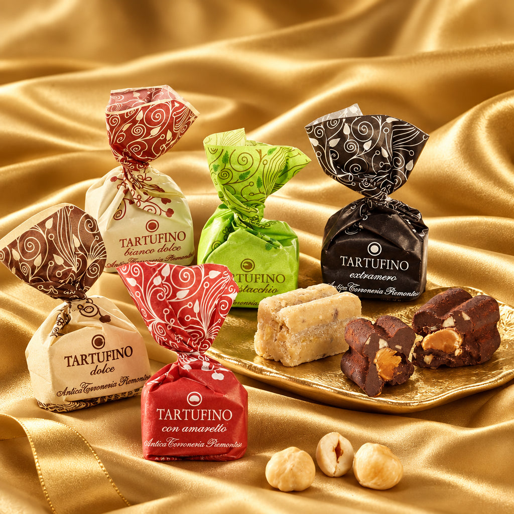 Antica Torroneria Piemontese Tartufini Dolci Misti (mini) – 10 morceaux de truffes au chocolat mélangées d'Antica Torroneria Piemontese
