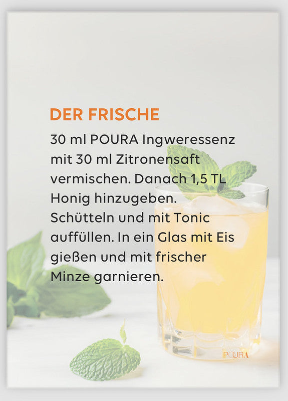Poura Ingwer Essenz 495ml & 195ml – Pure Ingwerpower für mehr Energie und Frische