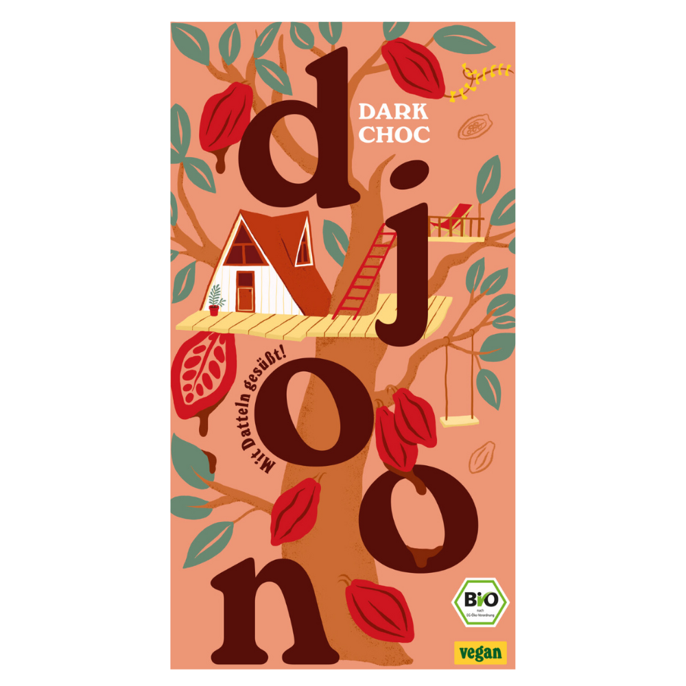 djoon Bio Dattelschokolade Zartbitter – 70g Tafel